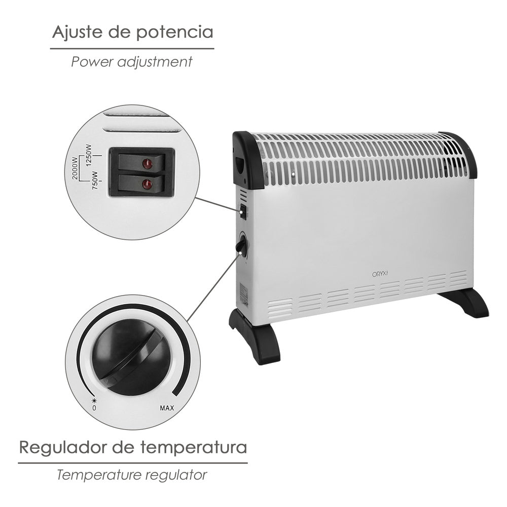 Termoconvector de Suelo 2000 W - 3 Potencias