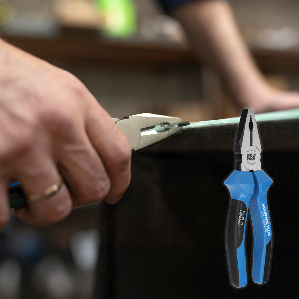 Alicates Universales DIN/ISO Plus Heavy Duty 180 mm | Alta Resistencia y Mango Ergonómico