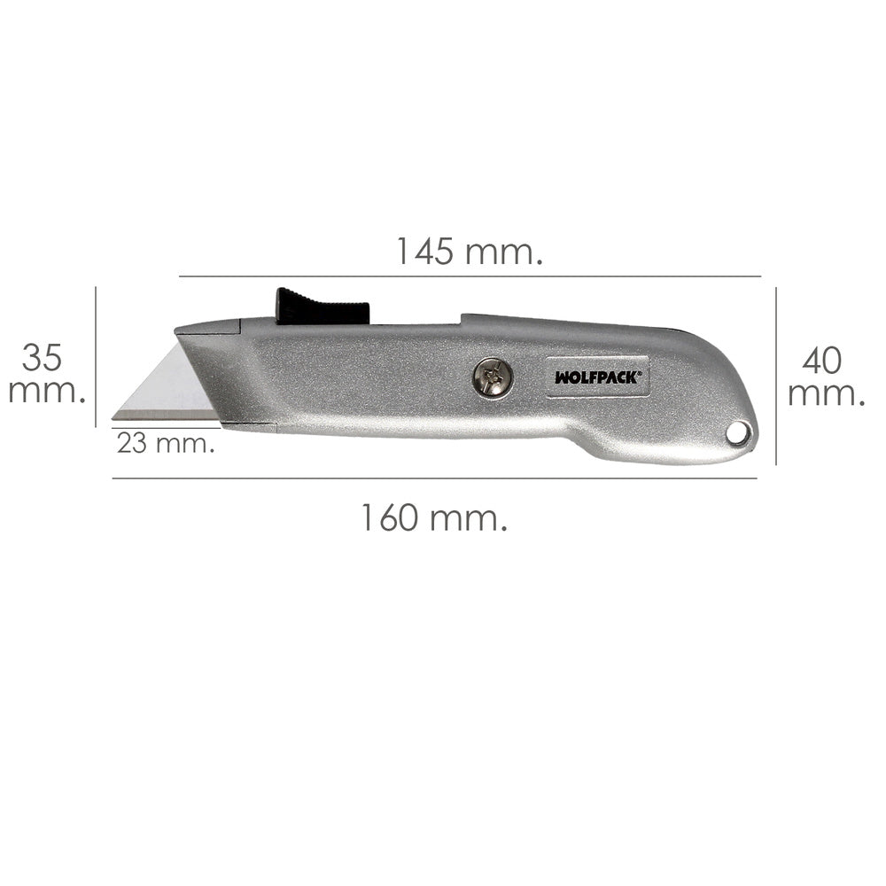 Cutter Autorretráctil con Hoja SK5 de Seguridad
