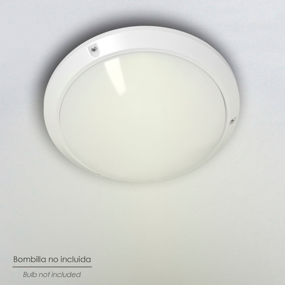 Lámpara Plafón Interiores / Exteriores IP45 E27 Ø27 cm