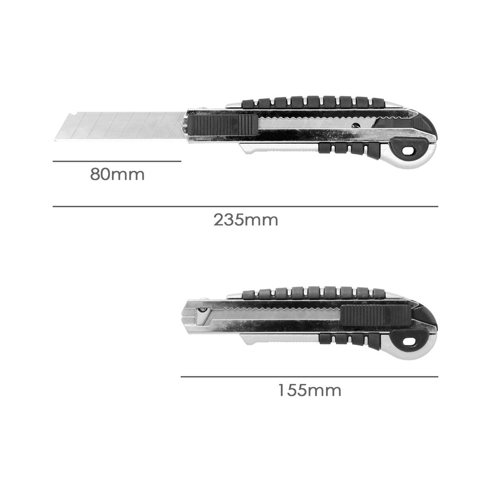 Cutter Aluminio Profesional 18 mm con 5 Hojas SK5