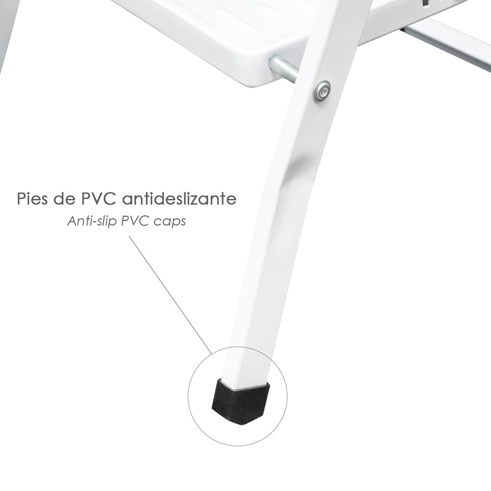 Escalera Oryx Aluminio 3 Peldaños – Compacta, Resistente y Fácil de Transportar