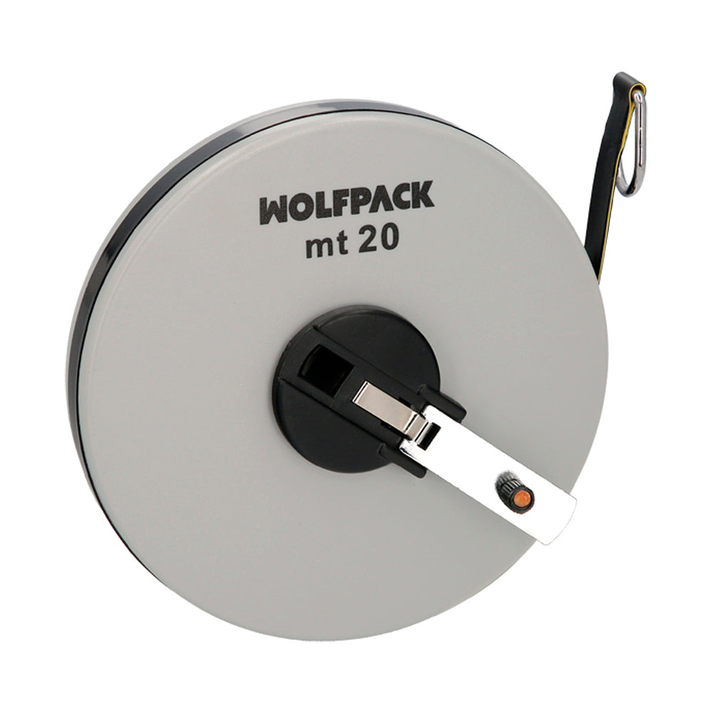 Cinta Métrica 20 m Fibra de Vidrio con Carcasa ABS