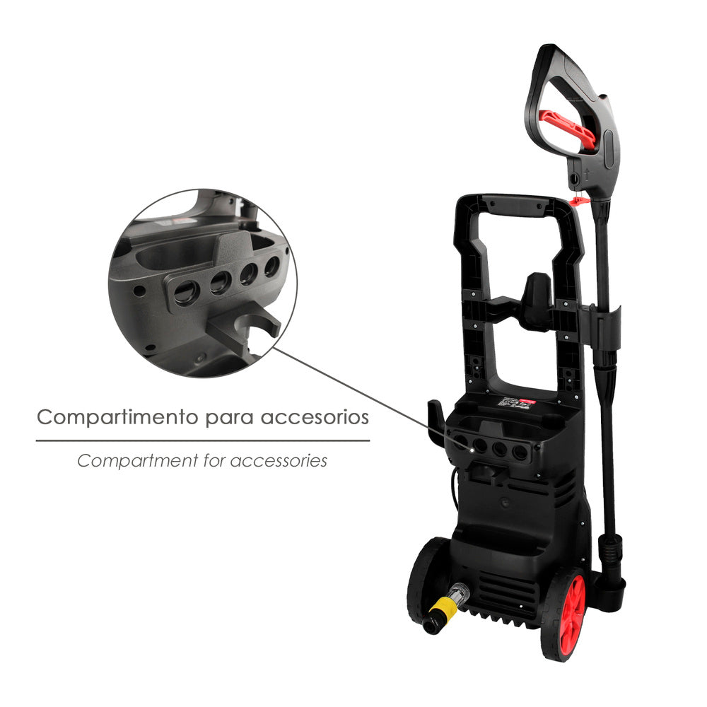 Hidrolimpiadora Alta Presión 135 bar | 1.800 W, 330 l/h, con Accesorios