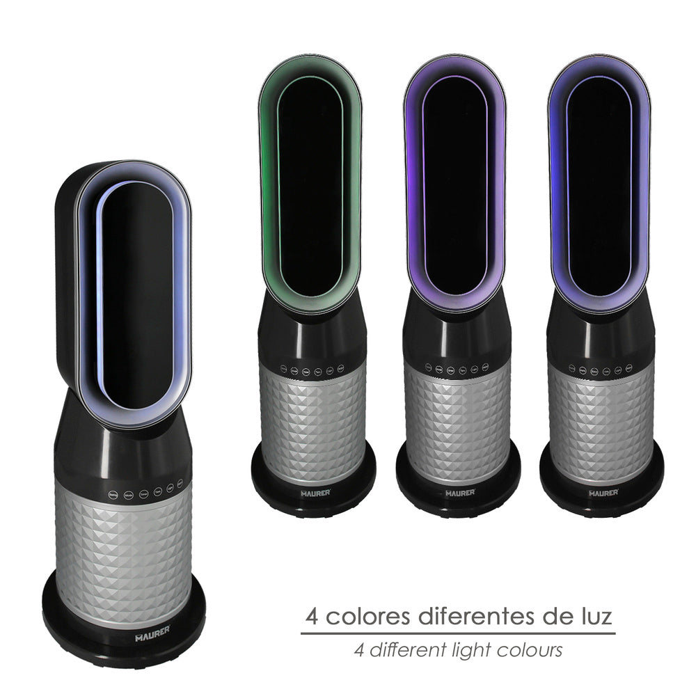 Termoventilador Cerámico con Mando 2000 W | Oscilante y LED
