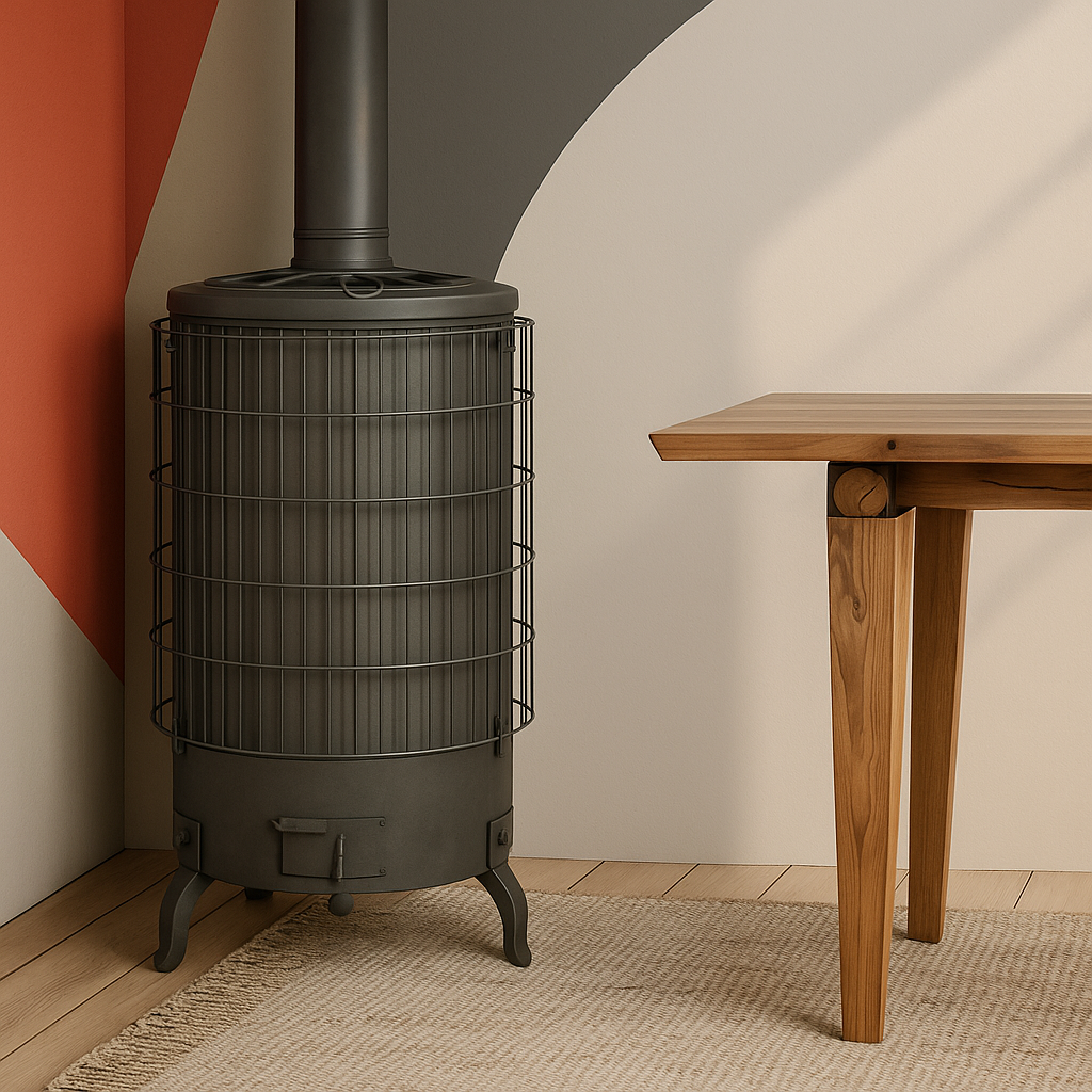 Estufa de Leña L4 | 14,8 kW | Salida Humos Ø120 mm | Doble Combustión