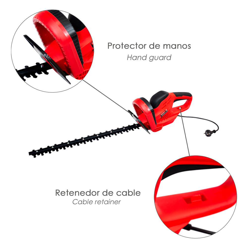 Recortasetos Eléctrico 650 W – Cuchilla 510 mm