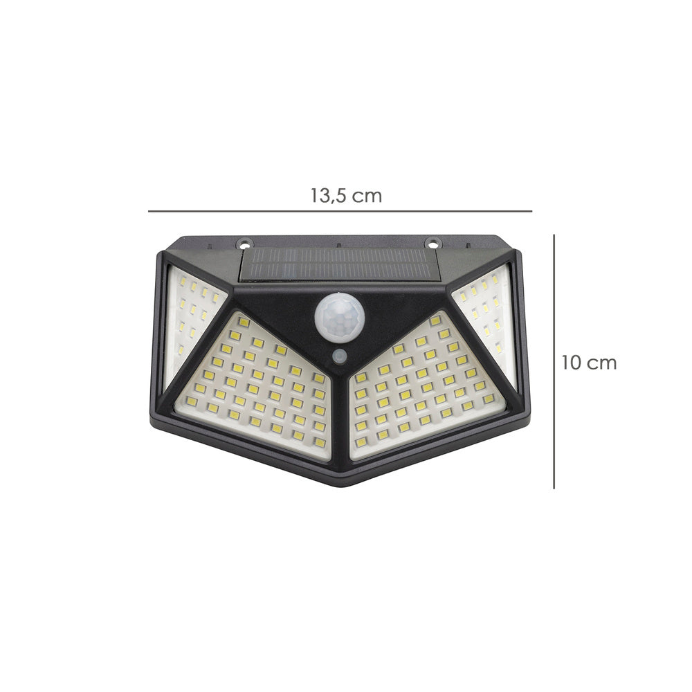 Aplique Solar LED con Sensor de Luz y Movimiento 270 Lúmenes