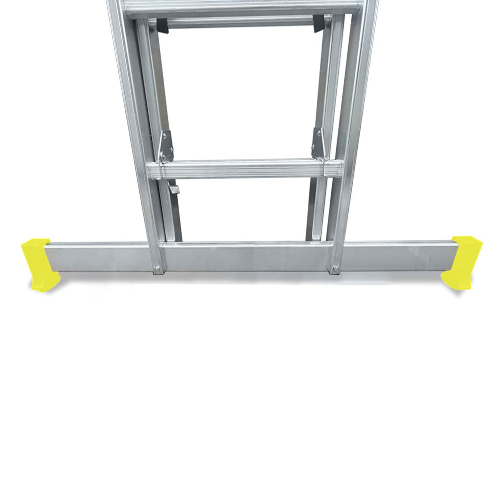 Escalera de Aluminio 2 Tramos Mecánica 14+14 Peldaños