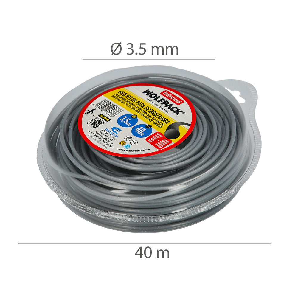Hilo Nylon/Aluminio Profesional 3,5 mm – Rollo 40 m