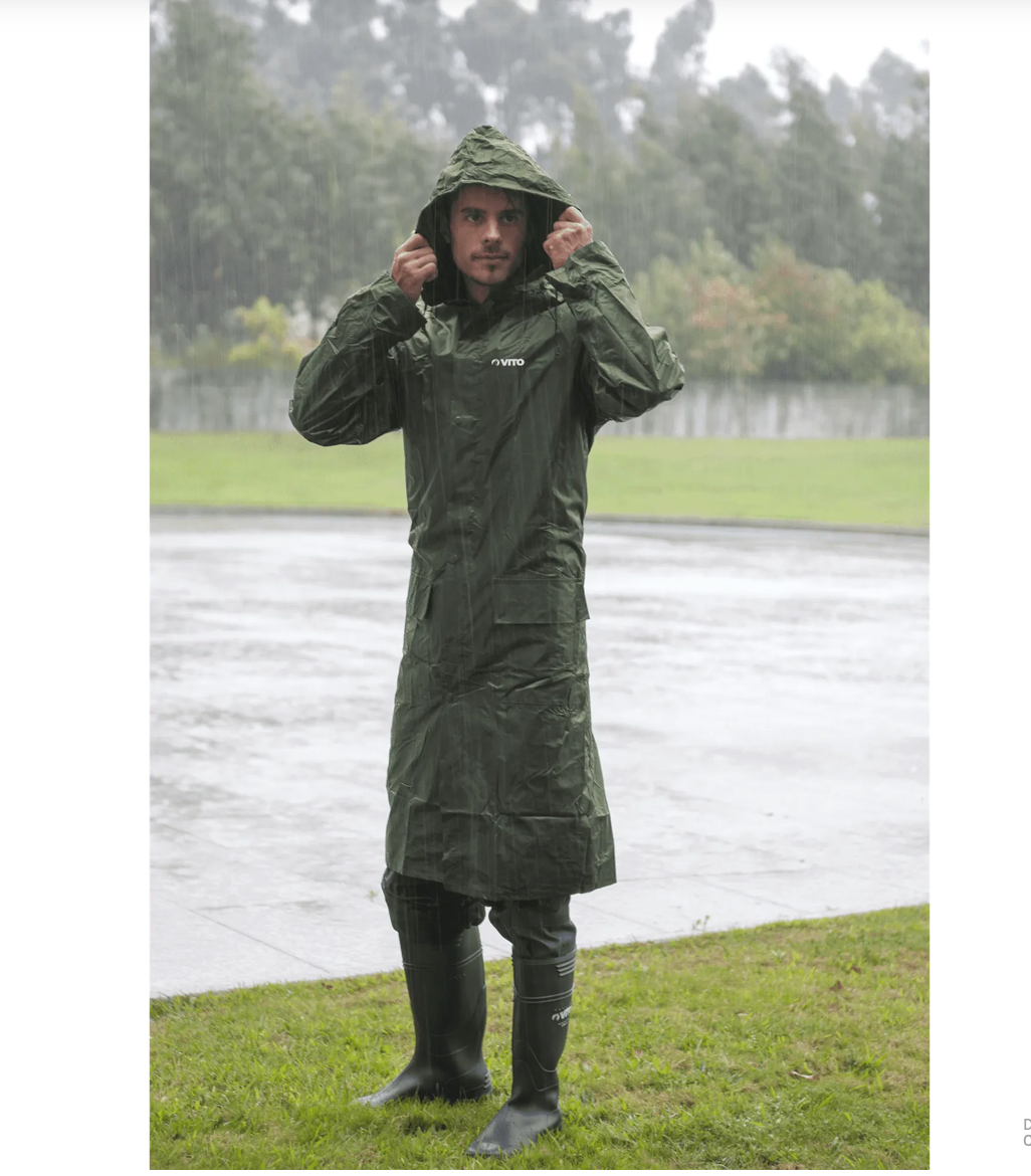 Chubasquero Impermeable de Nylon – CAT I, Ligero, Resistente y con Capucha Oculta