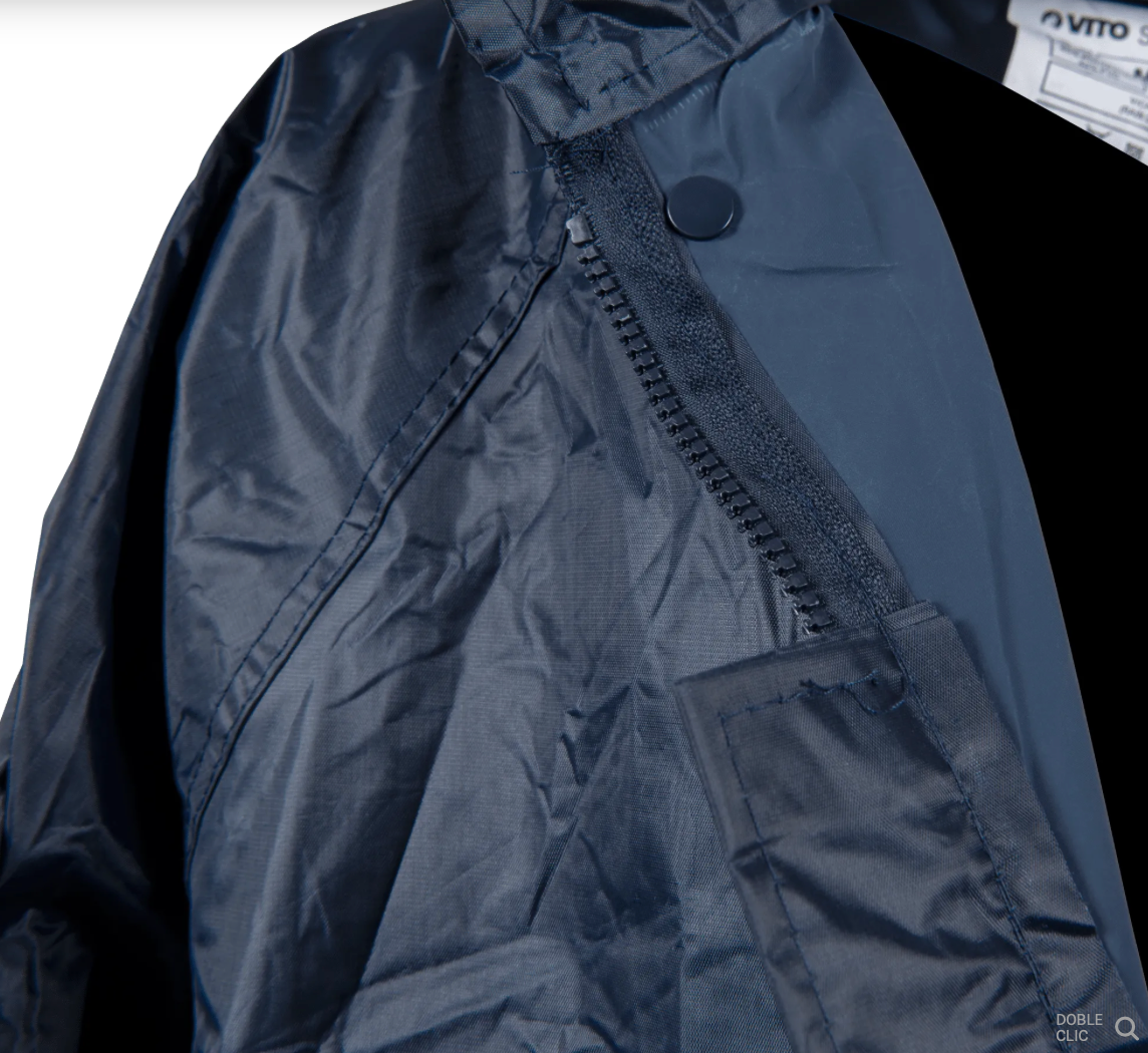 Chubasquero Impermeable de Nylon – CAT I, Ligero, Resistente y con Capucha Oculta