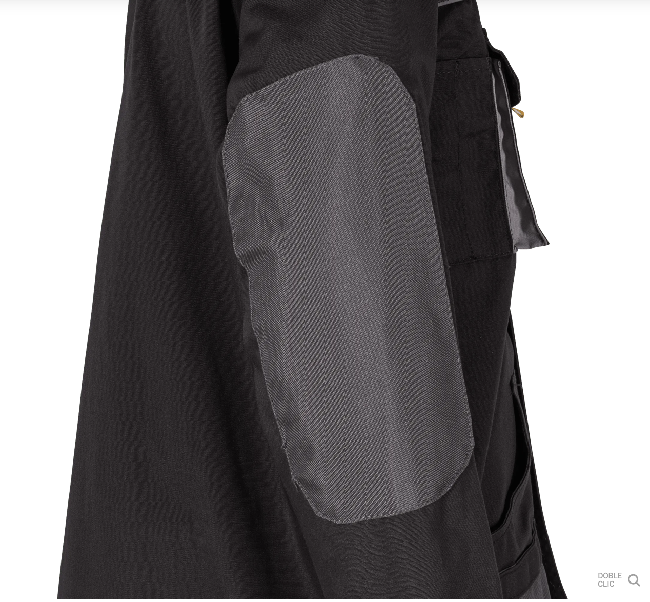 Chaqueta de Trabajo Comfort Plus Gris – 9 Bolsillos, Triple Costura y Cierre con Velcro