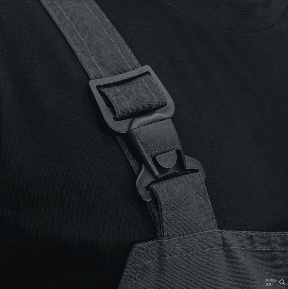 Jardinera de Trabajo Comfort Plus Gris – 10 Bolsillos, Triple Costura y Rodillas Reforzadas