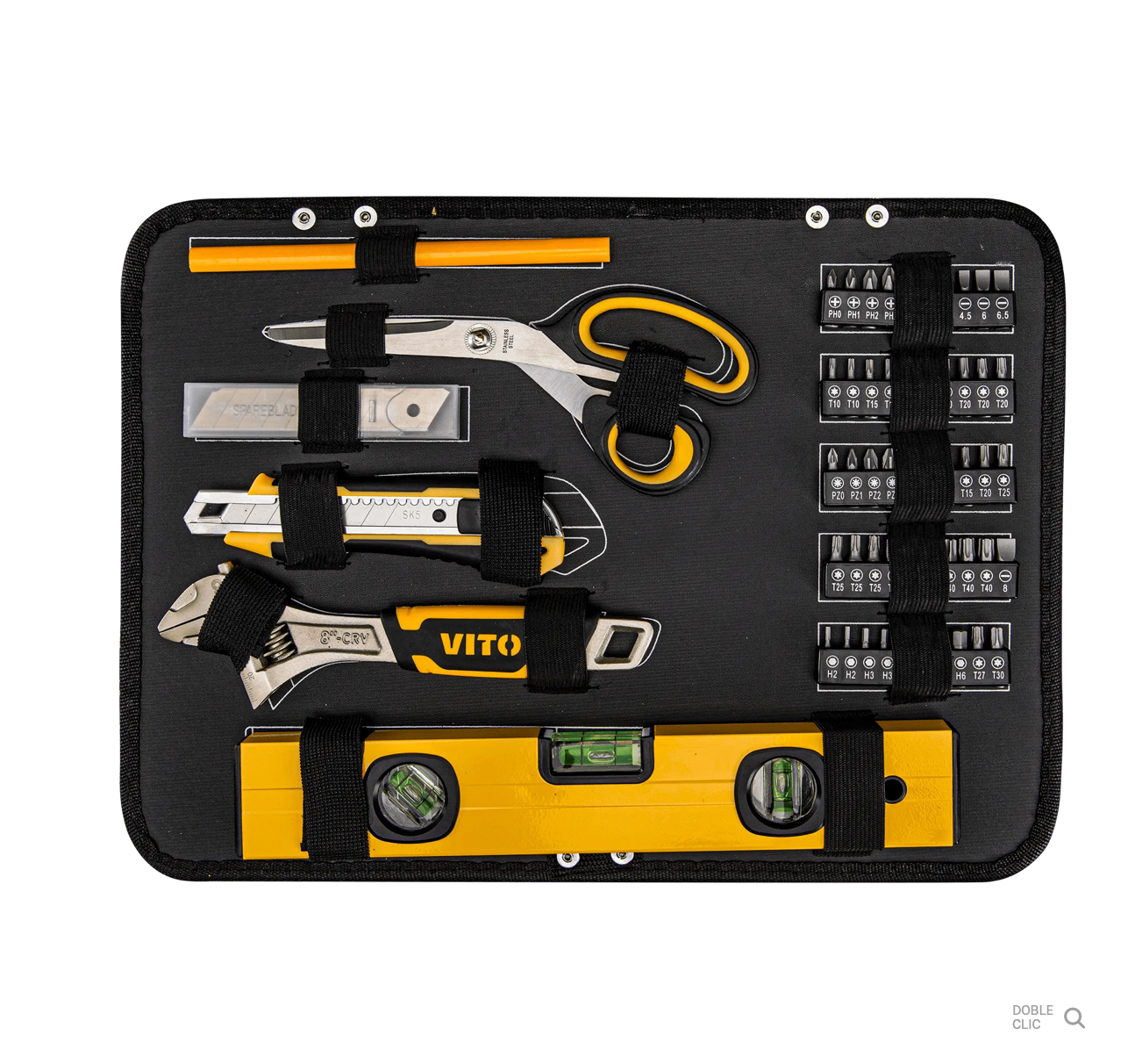 Maleta Trolley con Herramientas VITO 137 Piezas | Kit Completo Portátil y Profesional