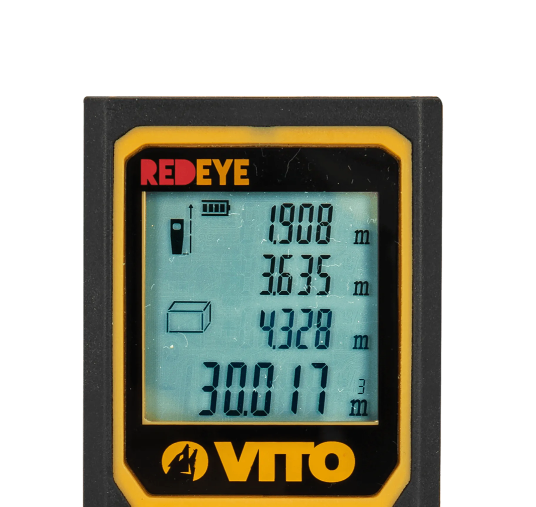Medidor Láser 60 m para Distancias, Áreas y Volúmenes