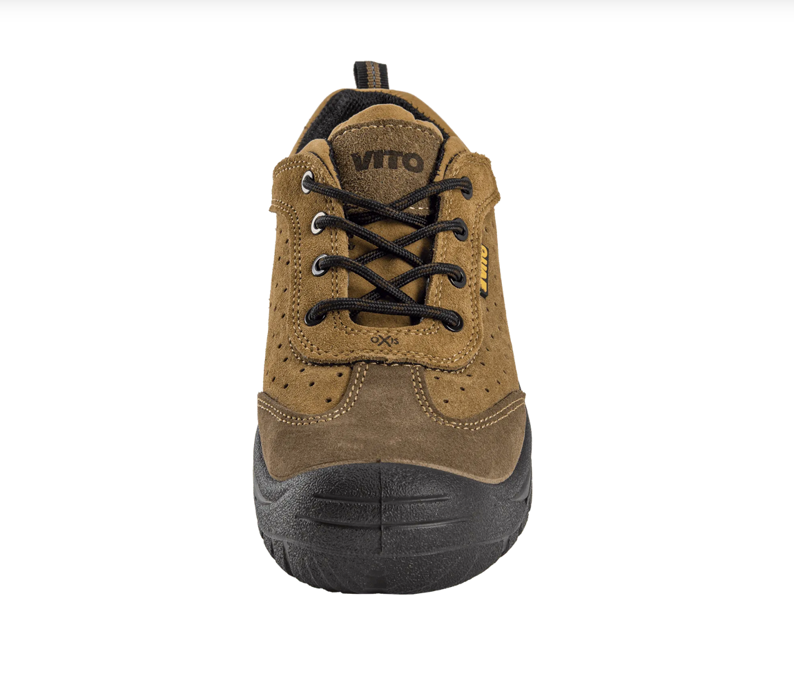 Zapato de Seguridad OXIS S1P de Gamuza con Puntera Composite