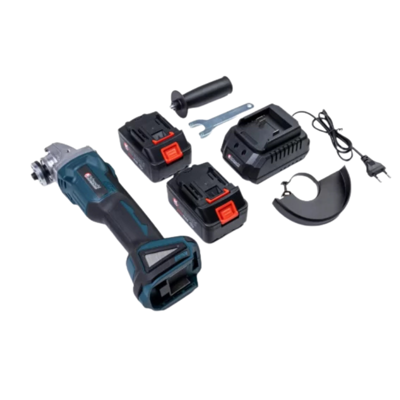 Amoladora Angular Inalámbrica 25V Doble Batería – Corte, Pulido y Desbaste Profesional sin Cables