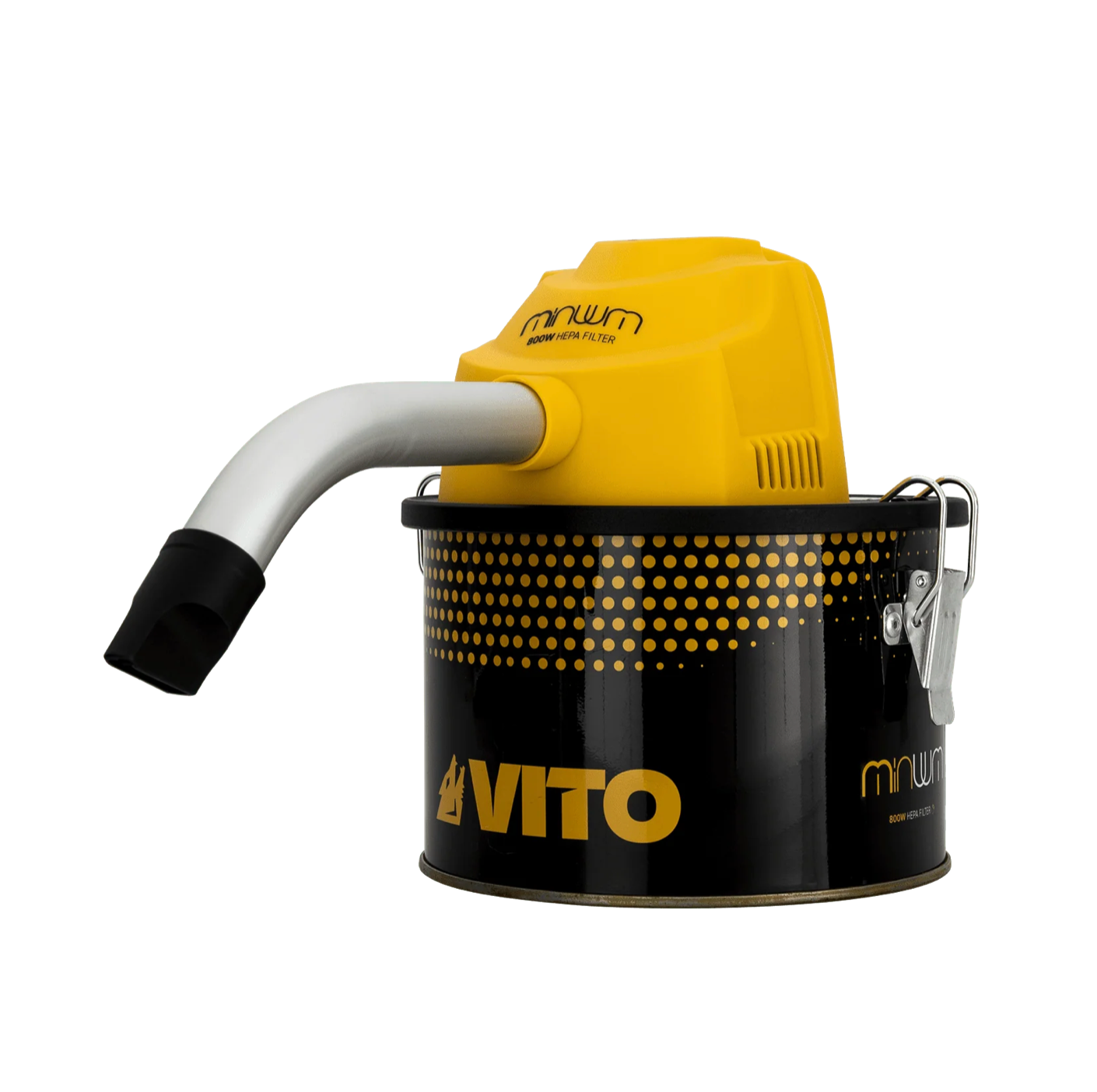 Aspirador de Cenizas 800W con Depósito Metálico 4L | Mini Aspirador para Chimeneas, Estufas y Barbacoas