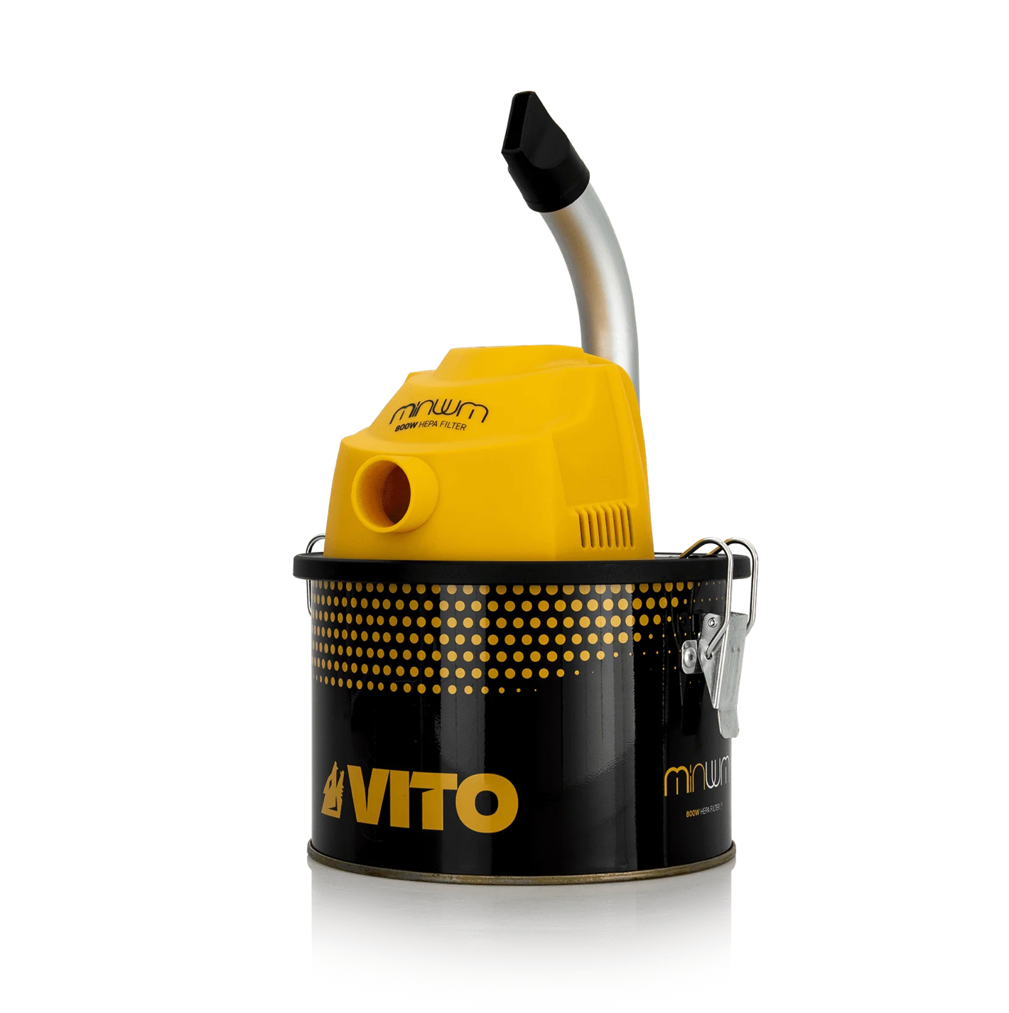 Aspirador de Cenizas 800W con Depósito Metálico 4L | Mini Aspirador para Chimeneas, Estufas y Barbacoas