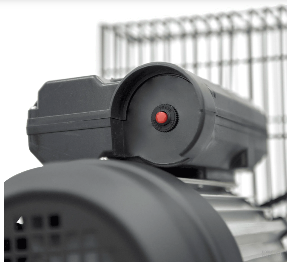 Compresor de Aire con Correa 200 L, 4 CV, 10 bar, 400 L/min, Motor 3 kW, Transmisión por Correa 950 rpm, Protección Térmica, Visor de Aceite, 4 Ruedas – VITO Tools