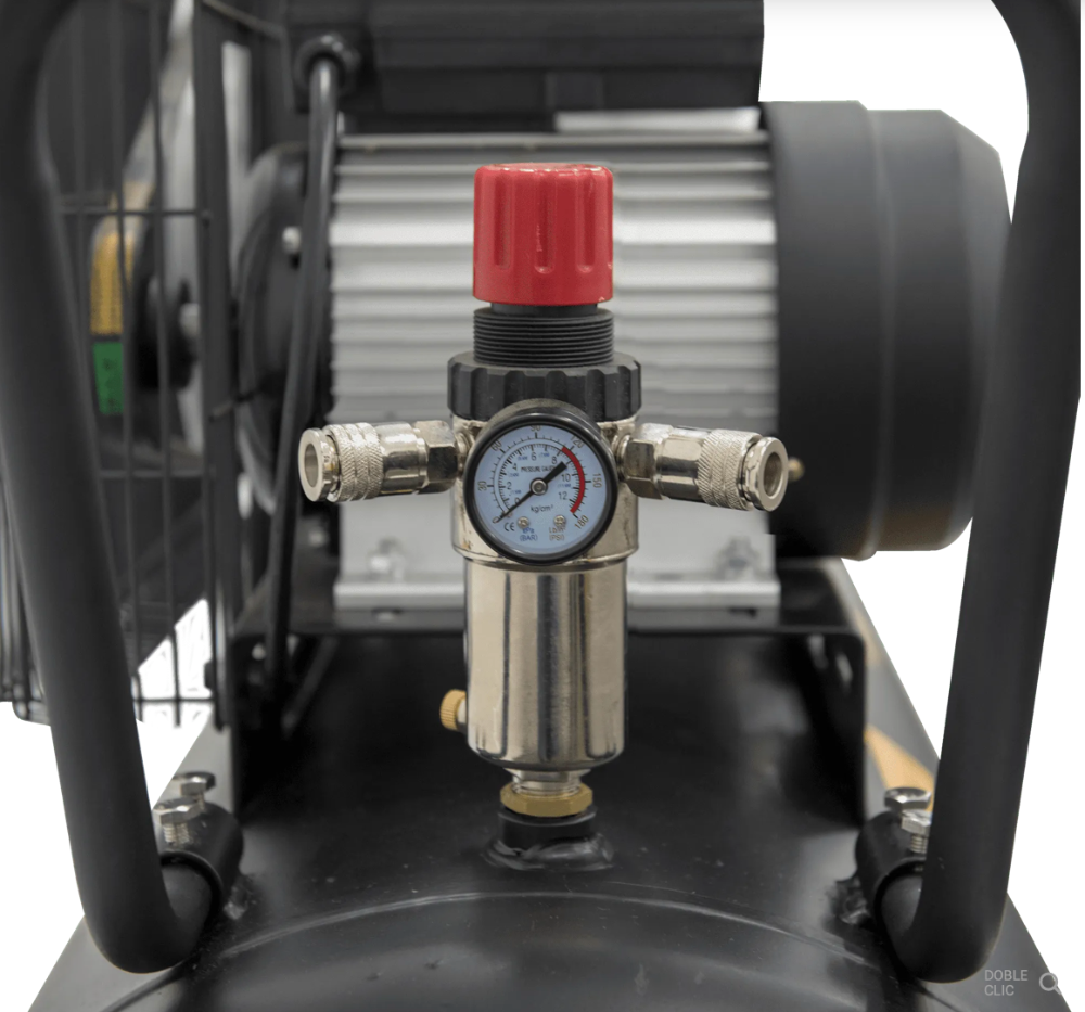 Compresor de Aire con Correa 200 L, 4 CV, 10 bar, 400 L/min, Motor 3 kW, Transmisión por Correa 950 rpm, Protección Térmica, Visor de Aceite, 4 Ruedas – VITO Tools