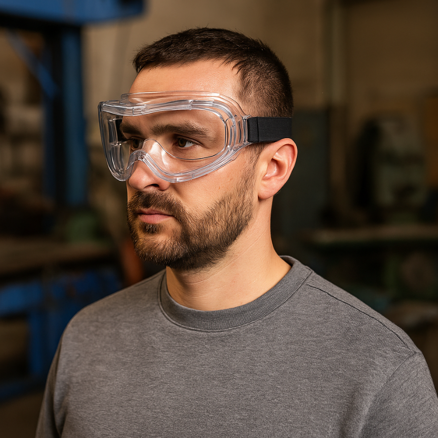 Gafas de Seguridad Panorámicas con Montura de PVC