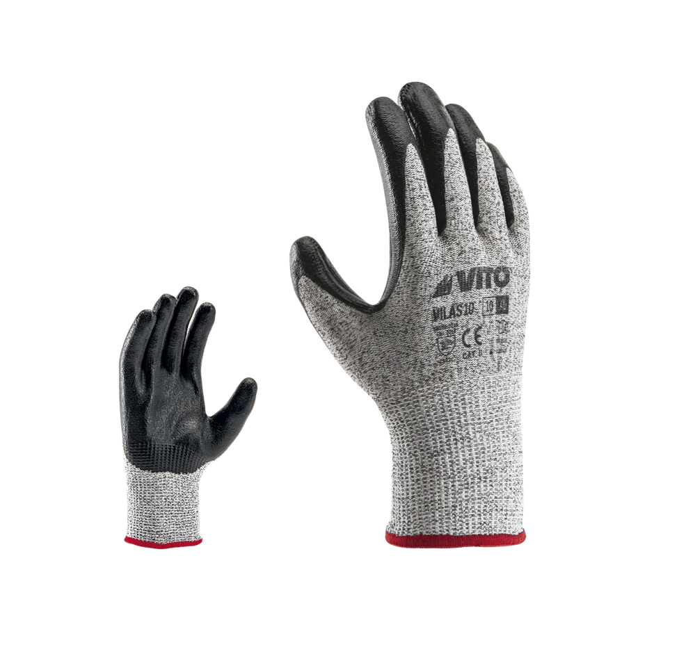 Guante Anticorte Recubierto de Nitrilo Super EN 388 HPPE