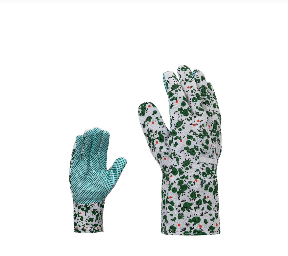 Guante de Jardín Antideslizante de Algodón con PVC