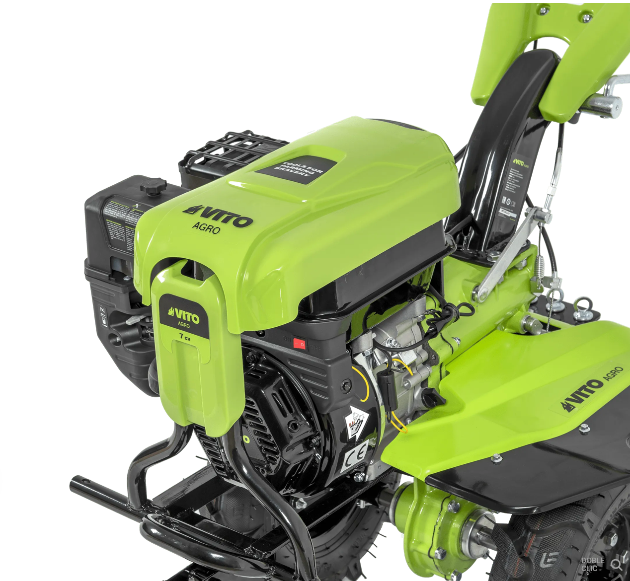 Motoazada de Gasolina 7 CV y 212 cc con Transmisión Directa y 120 cm de Trabajo