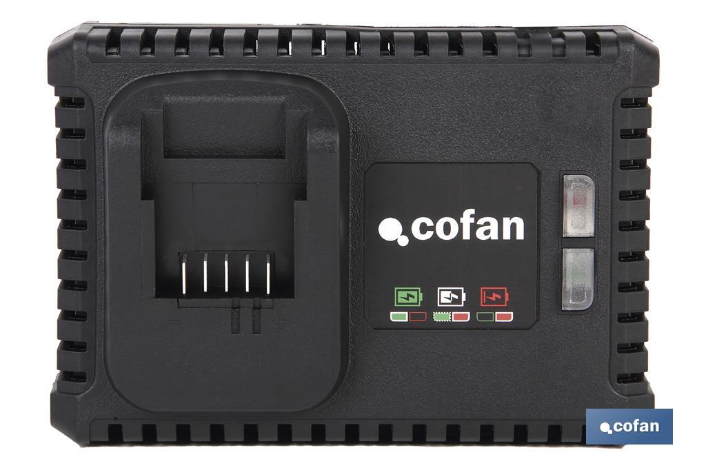 Cargador 18V 4,0A Cofan, Carga Ultrarrápida con Protección Inteligente