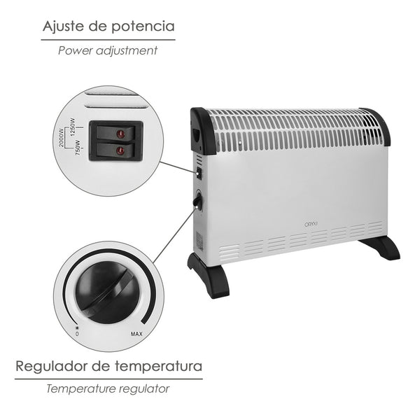 Termoconvector de Suelo 2000 W - 3 Potencias