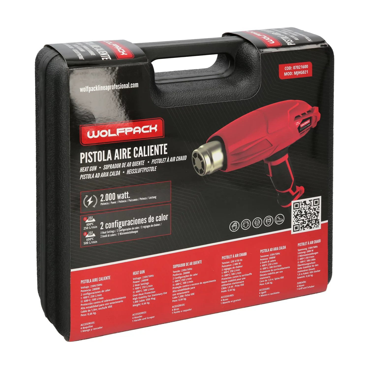 Pistola Aire Caliente 2.000W | Wolfpack