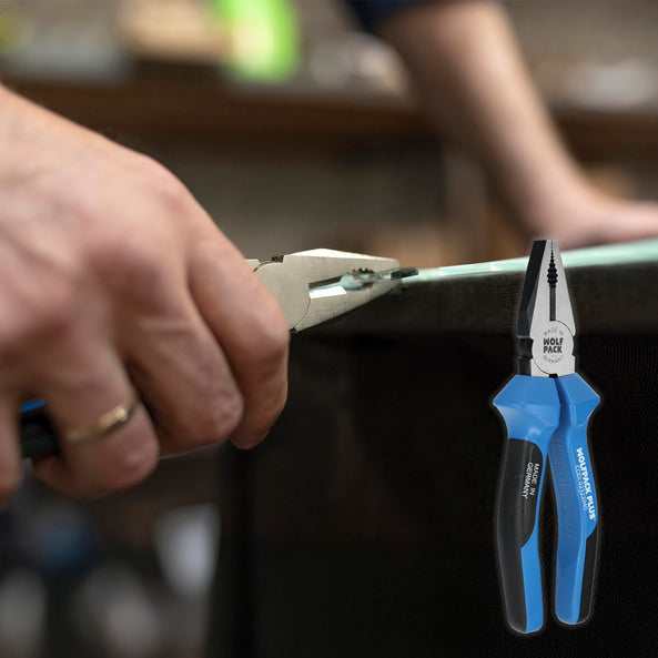 Alicates Universales DIN/ISO Plus Heavy Duty 180 mm | Alta Resistencia y Mango Ergonómico