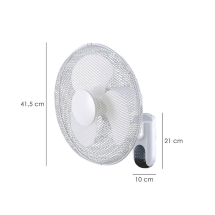 Ventilador Maurer de Pared Ø40 cm con Mando a Distancia
