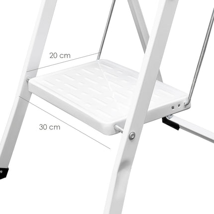 Escalera Oryx Aluminio 2 Peldaños - Plegable, Antideslizante, Ligera y Resistente