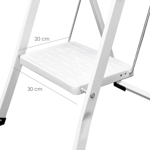 Escalera Oryx Aluminio 2 Peldaños - Plegable, Antideslizante, Ligera y Resistente