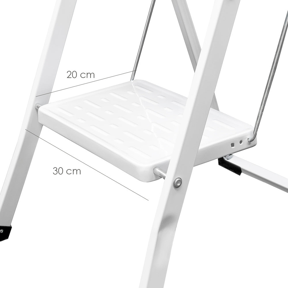 Escalera Oryx Aluminio 2 Peldaños - Plegable, Antideslizante, Ligera y Resistente