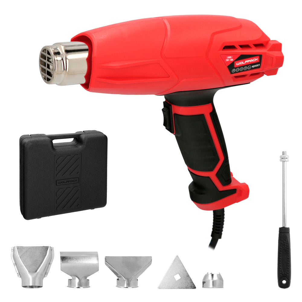 Pistola de Aire Caliente 2000W con 2 Potencias y Accesorios | Decapador Eléctrico Profesional