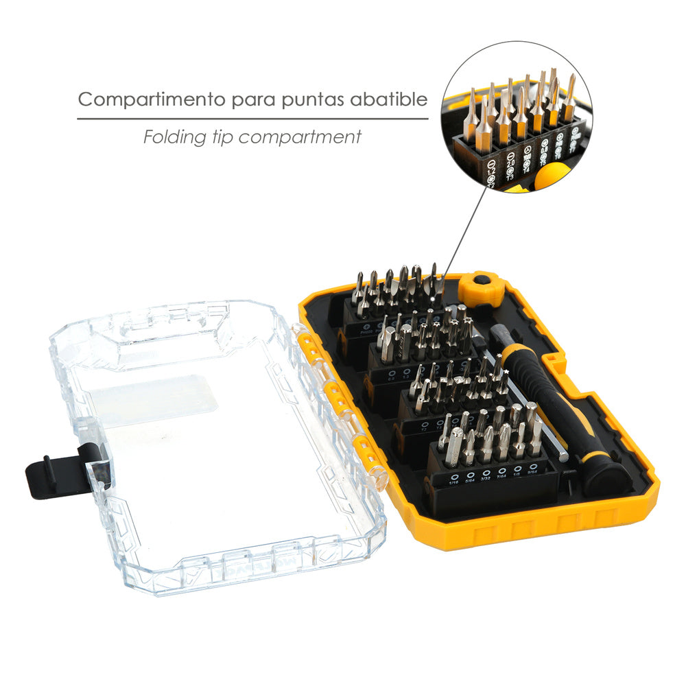 Juego de Destornilladores de Precisión 51 Piezas | Set Magnético para Electrónica, Móviles y Portátiles