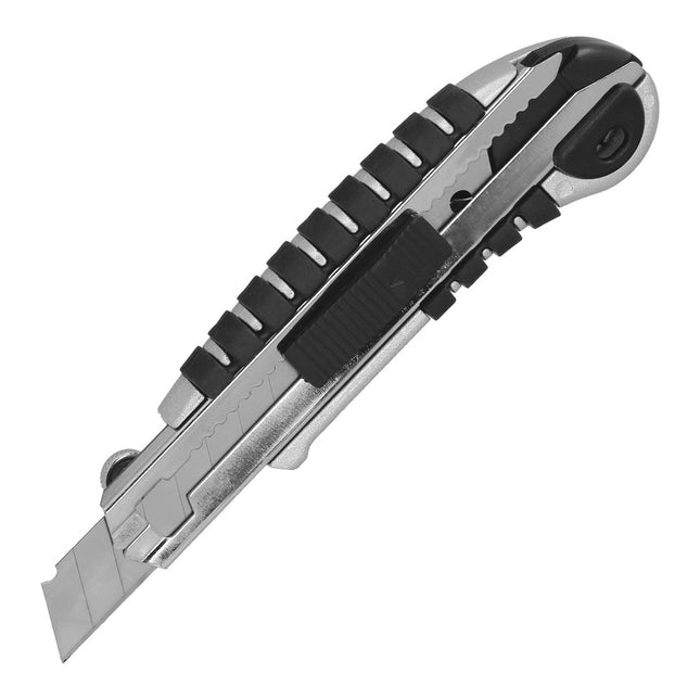 Cutter Aluminio Profesional 18 mm con 5 Hojas SK5