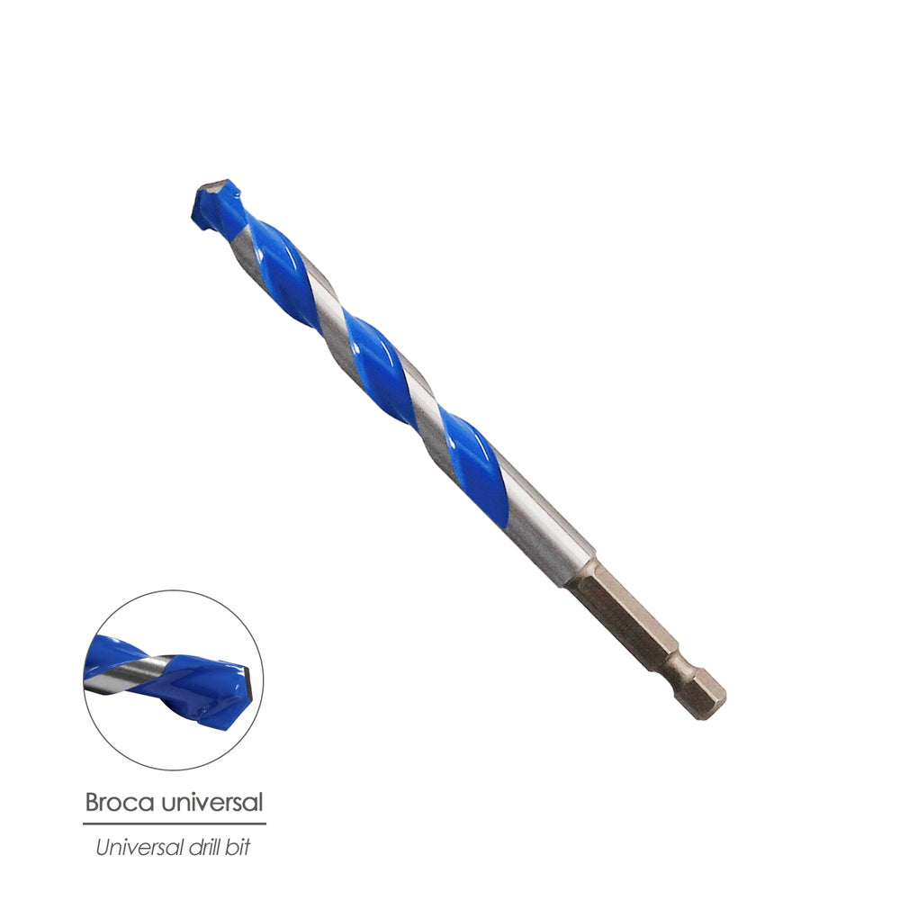 Estuche de Brocas Wolfpack Universales Ø4–10 mm | Punta Hexagonal Multiusos