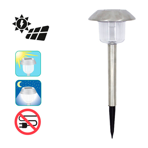 Lámpara Solar Inoxidable para Exteriores