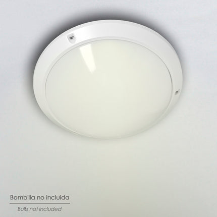 Lámpara Plafón Interiores / Exteriores IP45 E27 Ø27 cm
