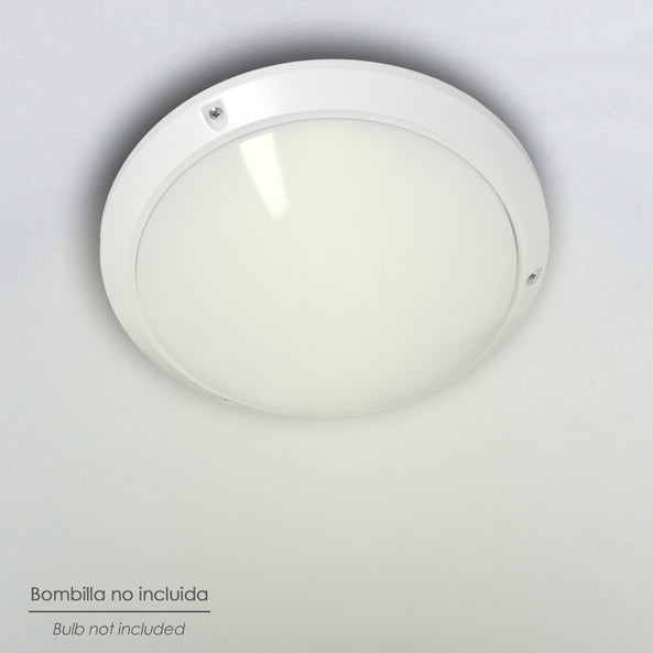 Lámpara Plafón Interiores / Exteriores IP45 E27 Ø27 cm