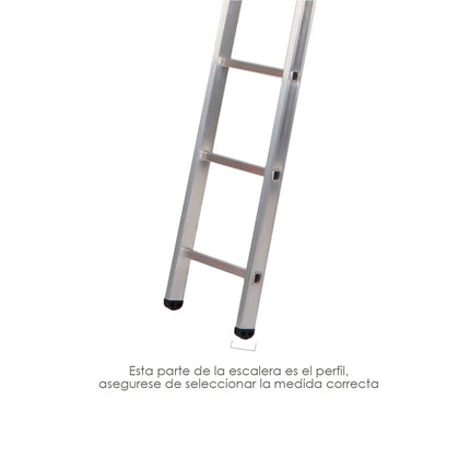 Contera para Escalera Pronor 2 Tramos 10+10 Peldaños (Perfil 66 mm)