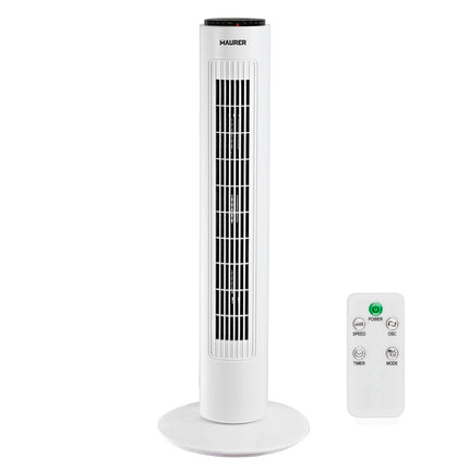 Ventilador Torre Maurer 73 cm con Mando y Oscilación