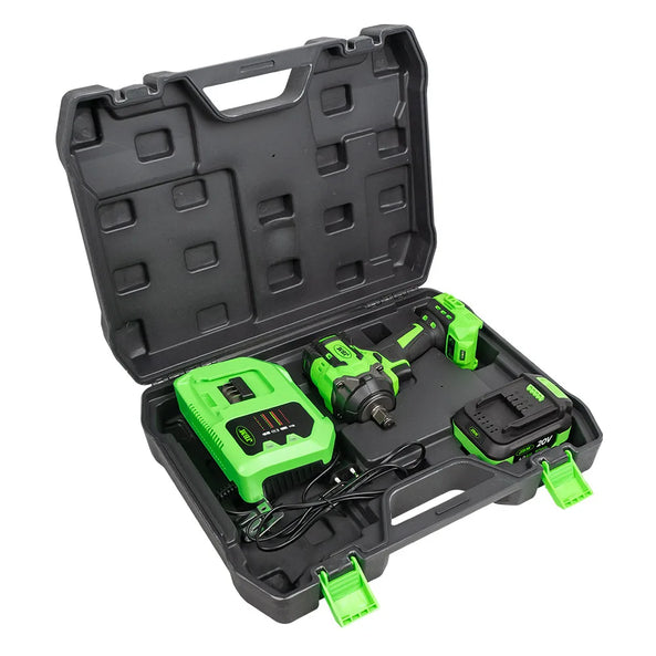 PISTOLA DE IMPACTO BRUSHLESS A BATERÍA 1/2" 800NM CON MALETÍN