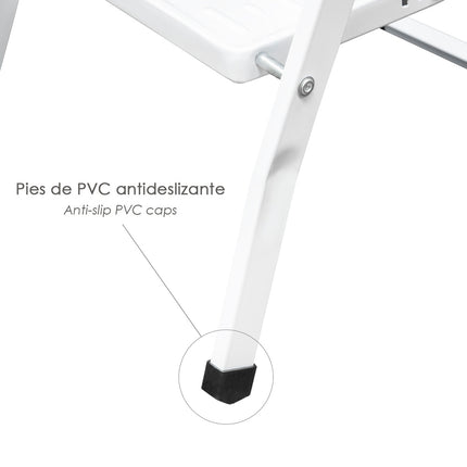 Escalera Oryx Aluminio 2 Peldaños - Plegable, Antideslizante, Ligera y Resistente