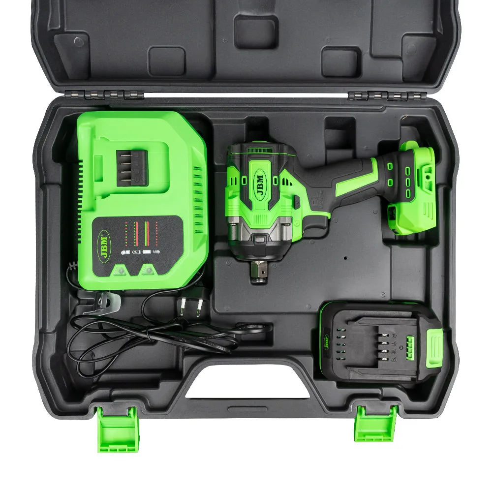 PISTOLA DE IMPACTO BRUSHLESS A BATERÍA 1/2" 800NM CON MALETÍN